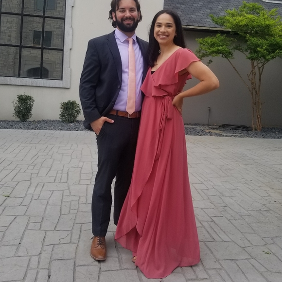 Katya Rosewood Ruffle Maxi Dress - Baltic born Small - Picture 7 of 7